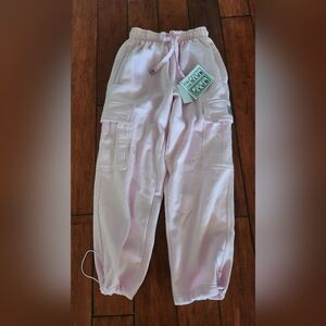 PRO CLUB Pink Cargo Sweat Pants